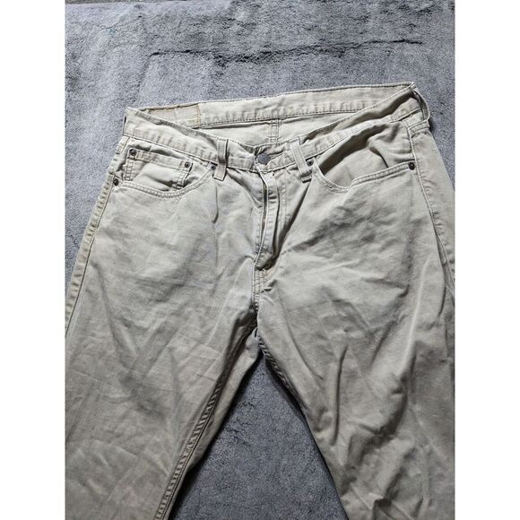 Levi's 559 Relax Straight Fit Men's Jeans Size 34x32 Beige - Picture 3 of 12